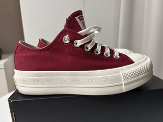 Converse plataforma mujer rojo/blanco
