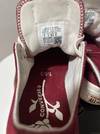 Converse plataforma mujer rojo/blanco