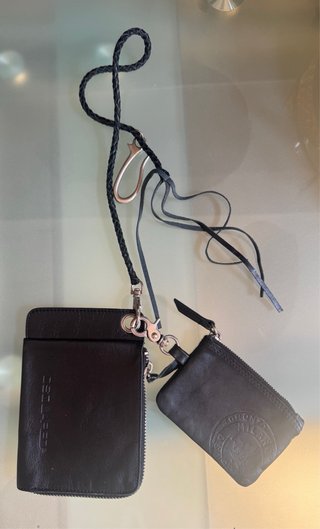 DSQUARED2 CARTERA DE VAQUEROS PIEL NEGRA HOMBRE