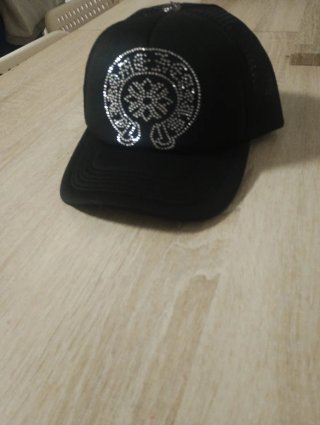 Gorra Chrome Hearts Negra Diamantes