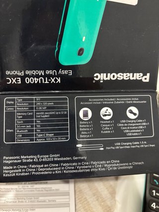 Móvil Panasonic KX-TU400 Verde Nuevo sin usar