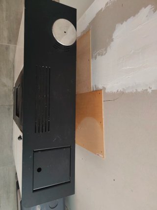 Estufa pasillera de pellet canalizable