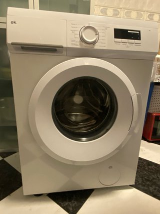 Lavadora Blanca Carga Frontal Marca OK