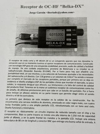 BELKA DSP Receptor Onda Corta