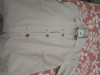 Gabardina Zara Beige Talla XS