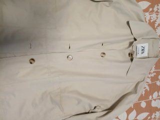 Gabardina Zara Beige Talla XS