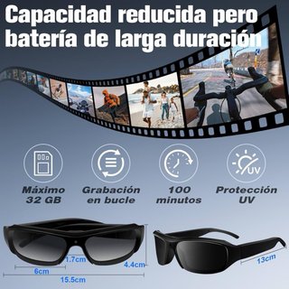 Gafas de Sol con Cámara 1080P