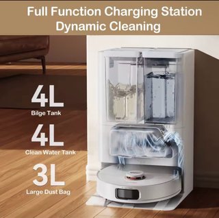 Robot aspirador JONR P2O Pro con base autovaciado