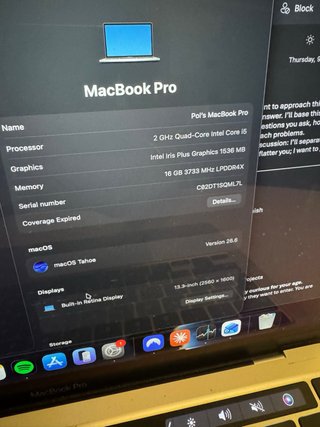MacBook Pro 13 2020 Argento