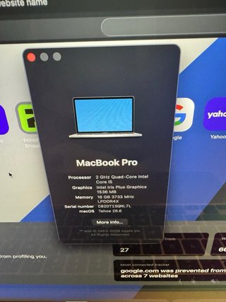 MacBook Pro 13 2020 Argento