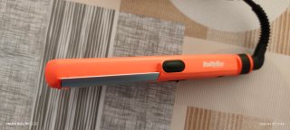 Plancha BaByliss Naranja y Plateada