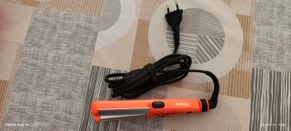 Plancha BaByliss Naranja y Plateada