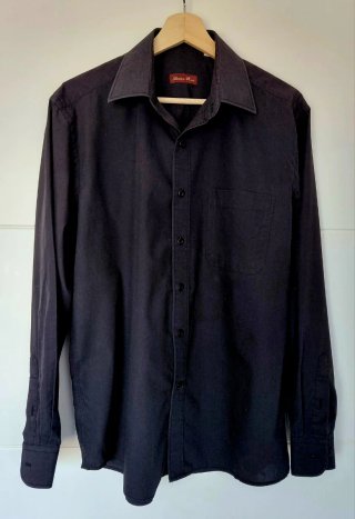 Lote 2 Camisas Negras Lefties y Antonio Bacci  L.