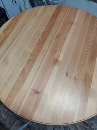Mesa redonda IKEA GAMLARED + 2 sillas