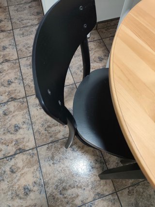 Mesa redonda IKEA GAMLARED + 2 sillas