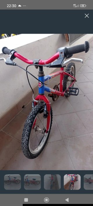 Bicicleta Orbea Roja y Azul
