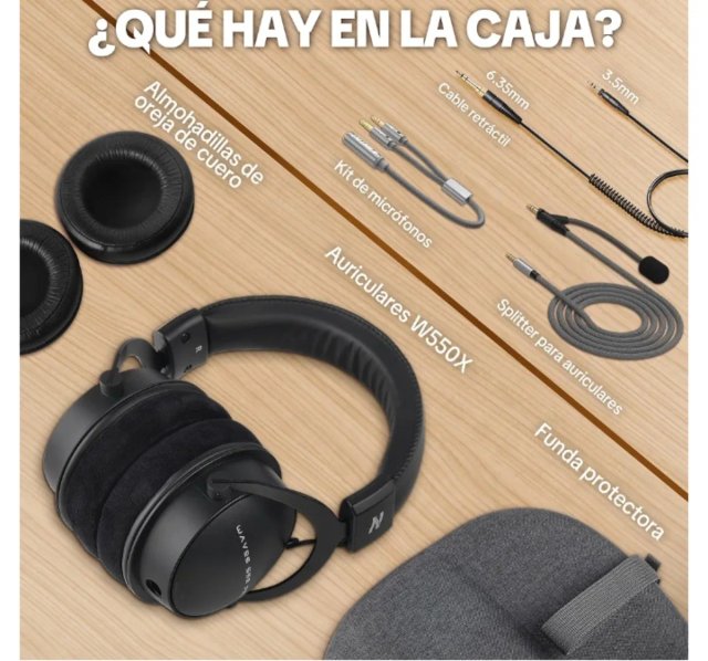 Auriculares Waves 550 Pro Negro