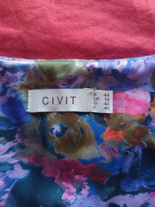 Vestido estampado sin mangas
