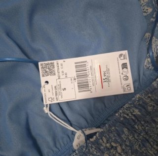 Vestido Mango Teen floral azul Talla S