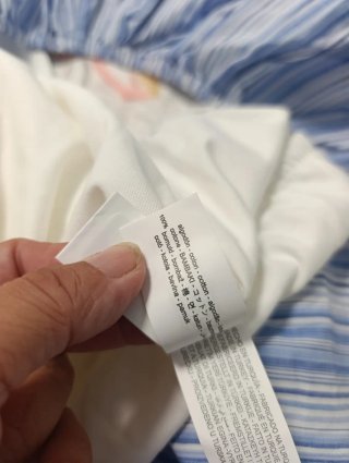 Pantalón Zara ancho volantes rayas talla M