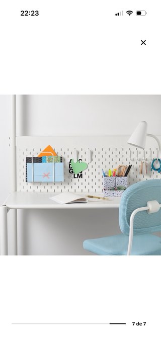 Cama alta VITVAL IKEA con escritorio desmontada