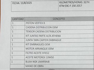KTM EXC-F 250 4T SIX DAYS 2017