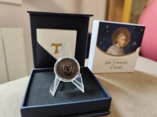 Moneda 2 euro Italia 2026 Fran Asis Proof inversa