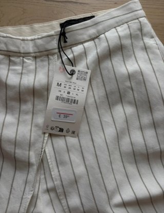 Pantalón ZARA blanco talla única
