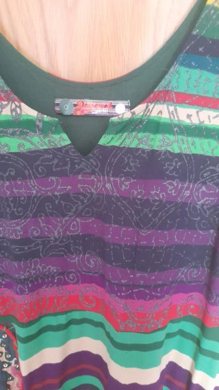 Vestido Desigual Talla XL Multicolor.