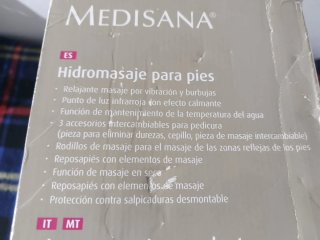 Hidromasaje Spa pies Eléctrico Medisana