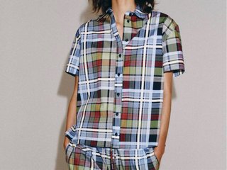 Camisa Zara cuadros mujer algodón