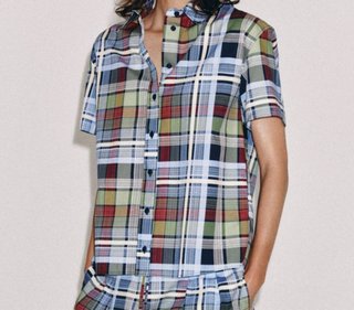 Camisa Zara cuadros mujer algodón