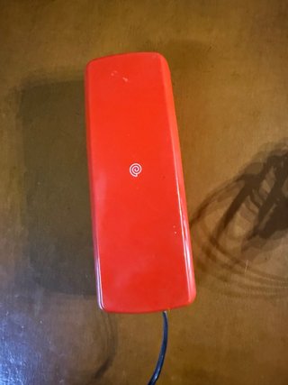 Teléfono fijo TELYCO rojo vintage