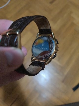 Reloj Maserati Dorado y Marrón