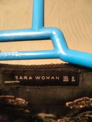 Mantón Manila Zara Bordado Talla L