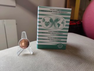 Moneda 2 Euro Finlandia Proof 2025 diplomacia
