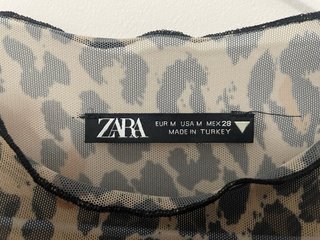 Camiseta Zara Animal Print M