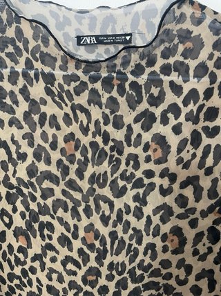 Camiseta Zara Animal Print M