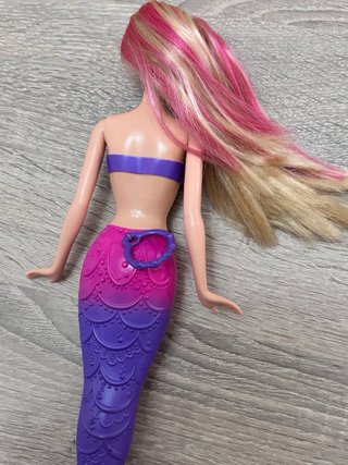 Barbie Sirena Morada y Rosa