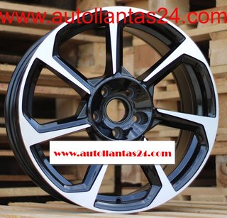 8826 JUEGO DE 4 LLANTAS AUDI RS BLACK META r747833