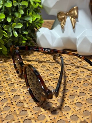 Gafas de sol retro carey redondas retro