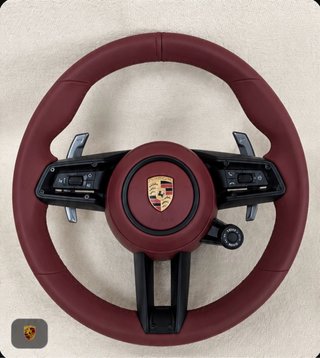 Volante Porsche Rojo con Levas