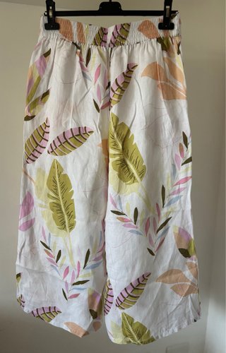Pantaloni palazzo 100% lino in taglia M