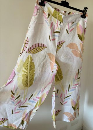 Pantaloni palazzo 100% lino in taglia M