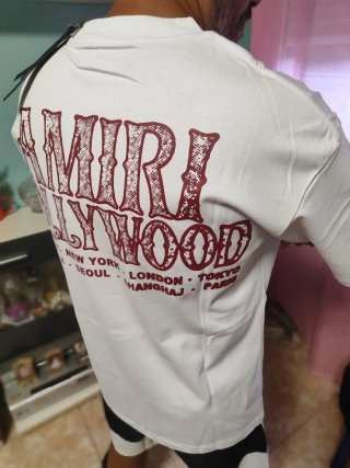 Camiseta Amiri Hollywood Negra Talla M
