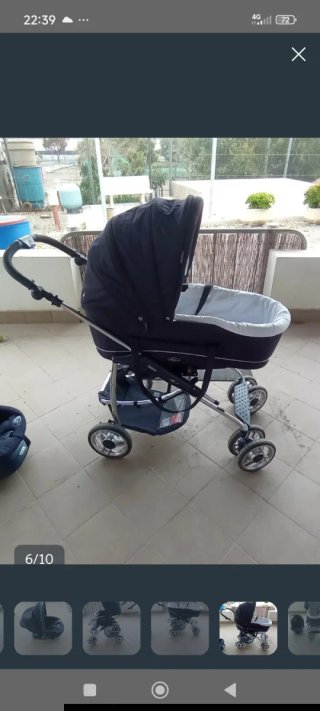 Carrito de bebé y silla de coche