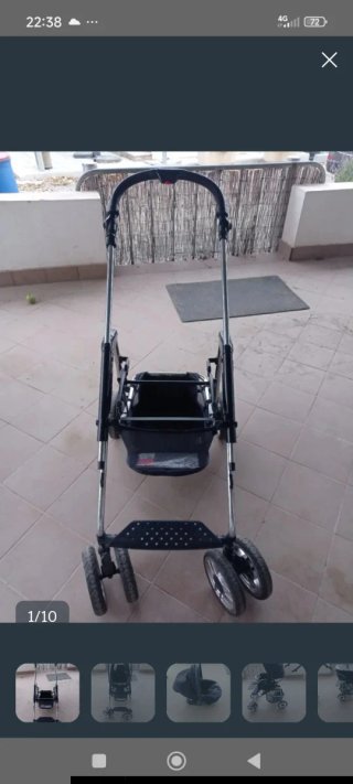Carrito de bebé y silla de coche