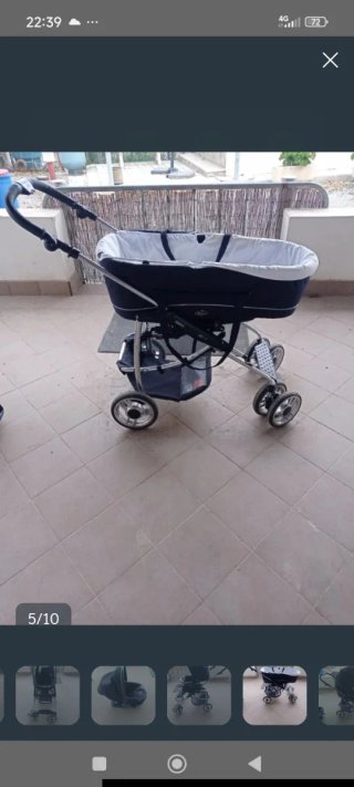 Carrito de bebé y silla de coche