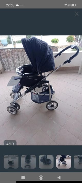 Carrito de bebé y silla de coche