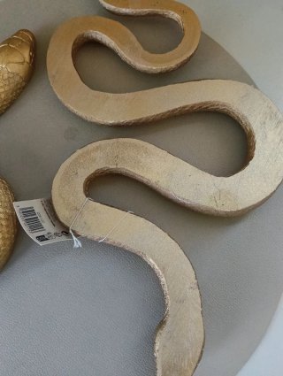 Coppia di serpenti decorativi